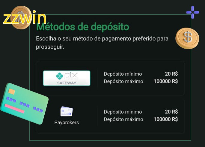 O cassino zzwinbet oferece uma grande variedade de métodos de pagamento